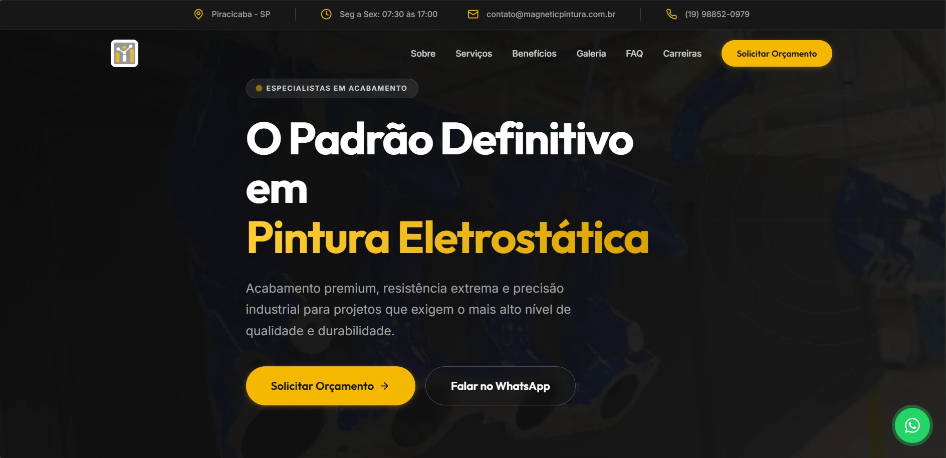 Magnetic Pintura website screenshot